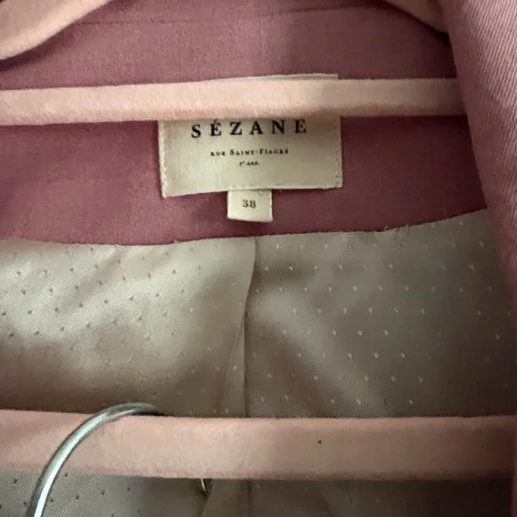 Sezane Pink Women's Suit Set - pants and blazer - Picture 8 of 9